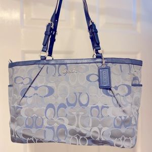 Blue coach purse